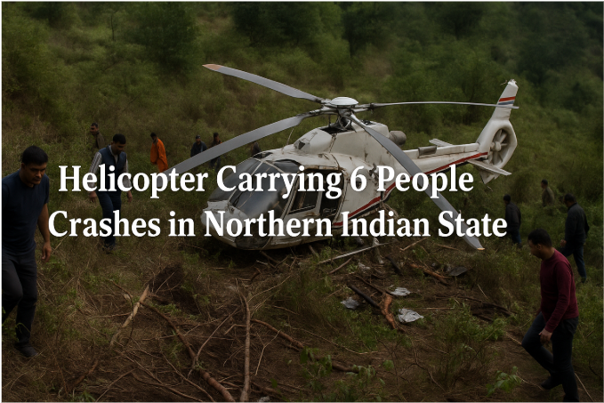 Helicopter Carrying 6 People Crashes in Northern Indian State – Tragedy in the Skies of Uttarakhand